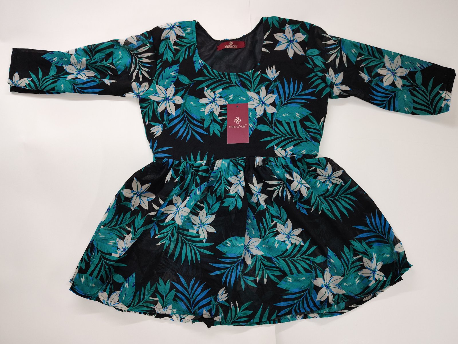 Blue Floral Georgette Top